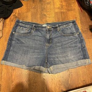 Old Navy Boyfriend Cuffed Jean Shorts - Size 12